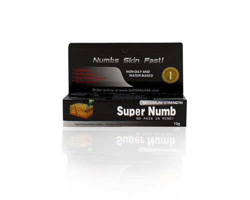 Super Numb 10g Tattoo Numbing Cream ครีม Lidocain ครีมแต่งหน้าถาวรโรงงานครีมชาราคาส่ง TKTX