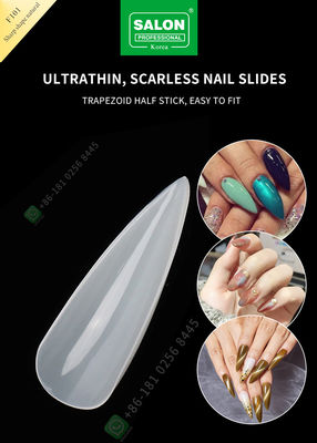 500pcs Sharp Shape Lady เล็บปลอมครึ่งเคล็ดลับและเล็บปลอมเต็มรูปแบบ