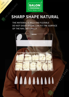 500pcs Sharp Shape Lady เล็บปลอมครึ่งเคล็ดลับและเล็บปลอมเต็มรูปแบบ
