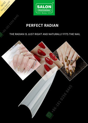 Sharp Drops Shape Half Cut เล็บปลอมสไตล์ฝรั่งเศสเล็บเทียมพร้อม ABS