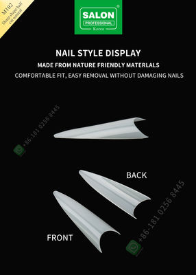 Sharp Drops รูปร่างครึ่งตัดเล็บปลอมสไตล์ฝรั่งเศสด้วย ABS Fake Nail