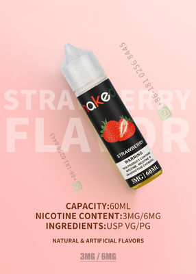 E-Liquid E-Juice น้ำยาบุหรี่ไฟฟ้ากลิ่นสตรอเบอร์รี่คุณภาพสูง 60ml บริสุทธิ์และปลอดภัย