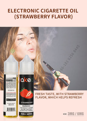 60ml Vapor Juice E Liquid สำหรับบุหรี่ไฟฟ้า Vaporing Juice รสสตรอเบอร์รี่