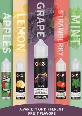 100mL Vapor Juice E Liquid สำหรับบุหรี่ไฟฟ้าส่วนผสมจากธรรมชาติรสองุ่น