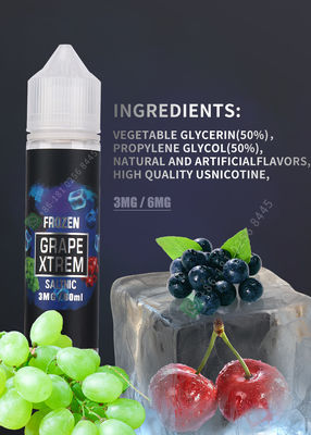 OEM 2.029OZ น้ำ Vape 6 มก. 11 มก. 12 มก. วัสดุนิโคติน FCC