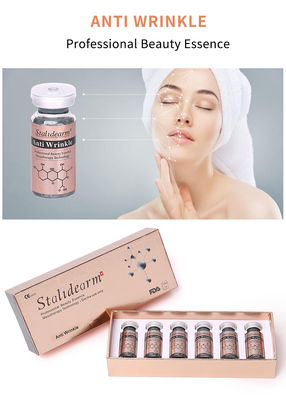 ราคาโรงงาน OEM สีเรียมต้านริ้วรอยชุด 10 มล / กระป๋องเหลวไม่มีเข็ม Mesotherapy Serum สําหรับการเยียวยาผิวหนัง