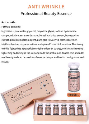 ราคาโรงงาน OEM สีเรียมต้านริ้วรอยชุด 10 มล / กระป๋องเหลวไม่มีเข็ม Mesotherapy Serum สําหรับการเยียวยาผิวหนัง