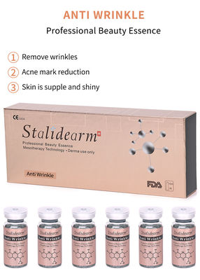 ราคาโรงงาน OEM สีเรียมต้านริ้วรอยชุด 10 มล / กระป๋องเหลวไม่มีเข็ม Mesotherapy Serum สําหรับการเยียวยาผิวหนัง