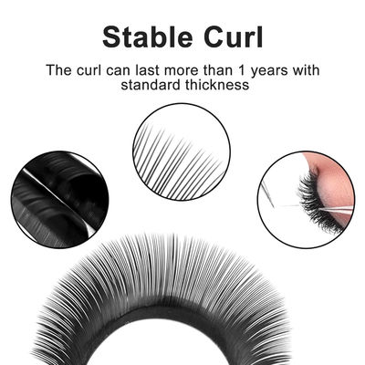 YY Lash Extensions CC/D/DD Curl 0.10mm ความหนา ความกว้าง 8-14mm ความยาวนาน