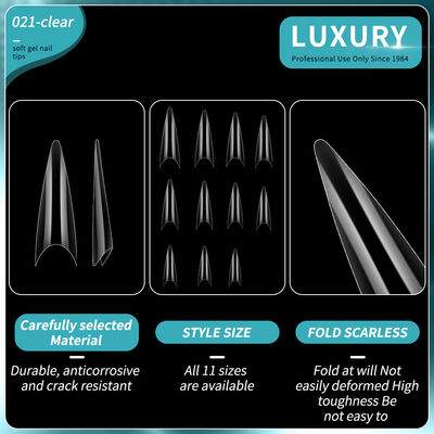 สไตล์ใหม่ Stiletto ครึ่งปกเล็บเท็จ เคล็ดลับเล็บเทียมสําหรับการออกแบบศิลปะเล็บ