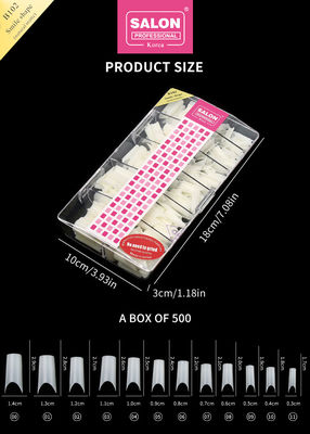 โปรเฟชั่น ABS Full Cover Gel เนื้อกระเลเทียม Long Square Press บนเล็บสําหรับการขยายเล็บที่สมบูรณ์แบบ