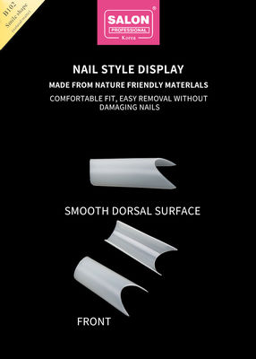 โปรเฟชั่น ABS Full Cover Gel เนื้อกระเลเทียม Long Square Press บนเล็บสําหรับการขยายเล็บที่สมบูรณ์แบบ