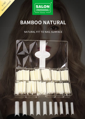 Square Full Covered Ultra-Thin ABS False Nail for Salon Nail Extensions Easy DIY Nail Art ที่บ้าน สีขาขาขาขาขาขา