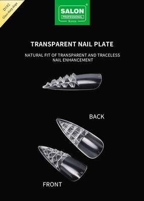 ขั้นตอนเล็บปลอมทรงคมยาว กลมอ่อน Ultra-thin Full Cover เล็บปลอม 12 ขนาด