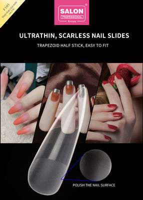 สีแมทใส แอคริลิก เทคนิคเล็บเท็จ Set Ultra-thin Sharp Shape Nail Art Extensions