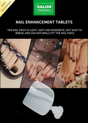 สีธรรมชาติ เท้าเท็จเซ็ตครอบครบ เท้าแอคริลิค Nail สําหรับ Salon-Finish Nail Art