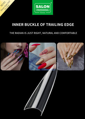 รูปทรงคม ครึ่งปกนิ้วมือ nail Art ความงามสําหรับการออกแบบขยายเล็บ