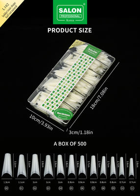 ครึ่งครอบเคล็ดลับ เครื่องแต่งเล็บแบบไม่มีรอย คิ๊ตอุปกรณ์เสริมเล็บ ultra-thin Nail Extensions DIY Nail Art