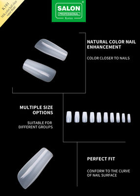 500pcs/Box ABS สาลอนมืออาชีพเล็บเท็จสําหรับ DIY nail art