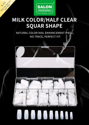 500pcs/Box ABS สาลอนมืออาชีพเล็บเท็จสําหรับ DIY nail art