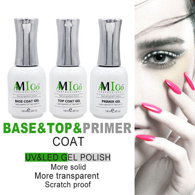 Amigo Gel Nail Polish Kit 18ml ครึ่งถาวร ละลาย UV / LED สําหรับสลอนเล็บ