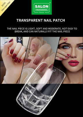 แฟชั่น สีใส เล็บปลอม ครบครอบ เล็บฝรั่งเศส การออกแบบที่กําหนดเองสําหรับ Salon nail art