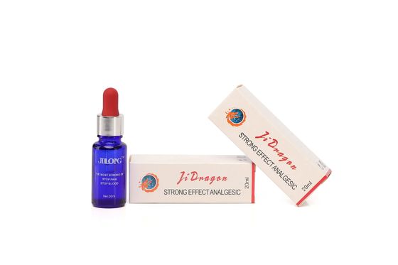 Jilong Fast Acting Tattoo Numbing Solution 20ml/flask สําหรับบรรเทาอาการปวด หยุดเลือดและป้องกันโรคภูมิแพ้