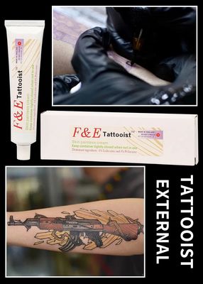 แทททูเอส F&E แทททู ครีมผ่อนคลายอาการ Microblading Body Tattoo ราคาโรงงาน Lido-Caine น้ํามันสับสําหรับเครื่องเติม Mico Blading