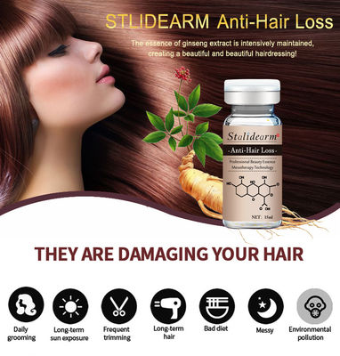 เซรั่มป้องกันผมร่วง 10ml พืชส่วนผสมเซรั่มเจริญเติบโตของเส้นผมตามธรรมชาติ Microneedling