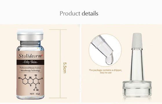เซรั่มสมุนไพรออร์แกนิกต่อต้านสิวฉลากที่กำหนดเอง Dermapen Face Essence สำหรับผิวมัน