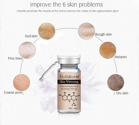 ผิวกระจ่างใสขึ้น Meso Serum Microneedling โลโก้ที่กำหนดเอง Anti Aging Whitening Serum