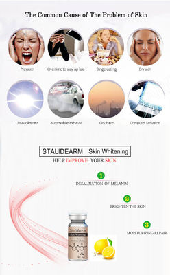 ผิวกระจ่างใสขึ้น Meso Serum Microneedling โลโก้ที่กำหนดเอง Anti Aging Whitening Serum