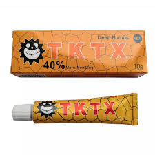 เครื่องสำอางแต่งหน้าถาวร TKTX Tattoo Numbing Cream Original Lidocaine Yellow 10g