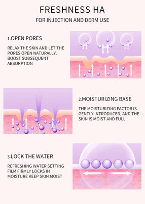 OEM Meso Therapy Serum ความสดชื่น Ha ฉีดกรดไฮยาลูโรนิกให้ความชุ่มชื้น