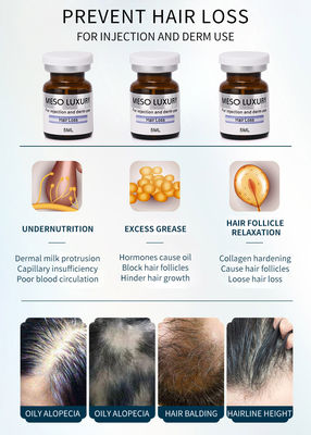 เซรั่มป้องกันผมร่วง Mesotherapy แบบฉีดเพื่อการเจริญเติบโตของเส้นผม