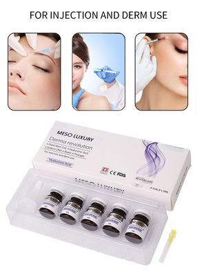 ฉลากส่วนตัวให้ความชุ่มชื้น Hyaluronic Acid Serum การฉีด Mesotherapy สุดหรูสำหรับใบหน้าที่อายุน้อยกว่า