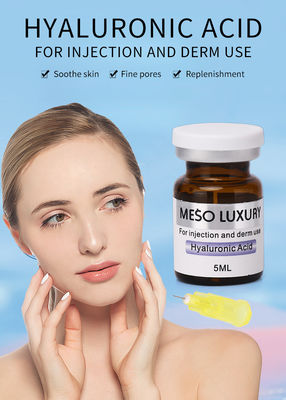 ฉลากส่วนตัวให้ความชุ่มชื้น Hyaluronic Acid Serum การฉีด Mesotherapy สุดหรูสำหรับใบหน้าที่อายุน้อยกว่า