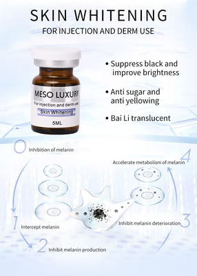 Brightening Skin Whitening ฉีด 5 ขวด ต่อต้านริ้วรอย สำหรับ Dermapen