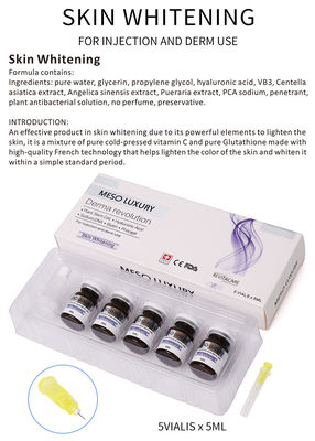 Brightening Skin Whitening ฉีด 5 ขวด ต่อต้านริ้วรอย สำหรับ Dermapen