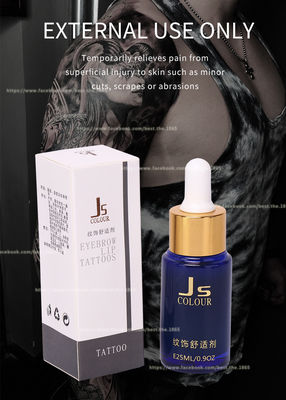 โปร่งใส JS Tattoo Numbing Solution Anti Allergy Numbing Gel แต่งหน้าถาวร numb liquid