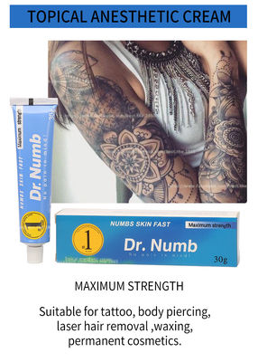 เครื่องสําอางแบบถาวร ครีมเบาผิว Dr Numb Lip Eyebrow Eyeliner Tattoo ครีมเบาผิว