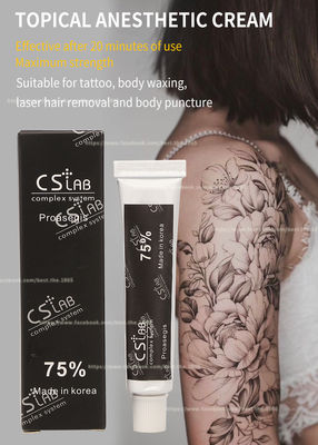CS Lab 75% Numb Anesthetic Cream สักเฉพาะที่ Numbing Cream สำหรับ Lip Eyebrow Tattoo Microneedling