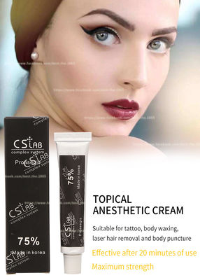 CS Lab 75% Numb Anesthetic Cream สักเฉพาะที่ Numbing Cream สำหรับ Lip Eyebrow Tattoo Microneedling