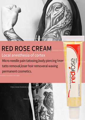 Red Rose Numb Anesthetic Cream 10g แต่งหน้าถาวร Lidocaine Numbing Cream ใช้ 20 นาทีชาสำหรับ 5-6 ชั่วโมง