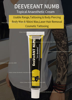 Pain Relief Deeveeant Numb Lidocaine Cream Tattoo Anesthetic Cream Anti Swell 10g Non Oily สีขาวสีชมพู