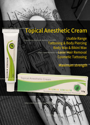 Skin Tattoo Numb Anesthetic Cream 10g Dr Numb Super Numb มีประสิทธิภาพ OEM Available