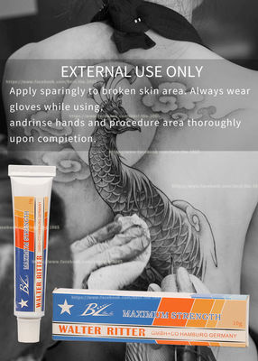 BL 20% Tattoo Microneedling Numbing lidocaine Cream 10g ครีมบรรเทาอาการปวดทันทีสีขาว