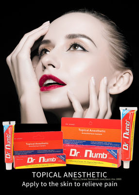 ครีมระงับความรู้สึกไม่มันเยิ้ม Dr Numb 30g ครีม Lidocaine สำหรับการกำจัดขนด้วยเลเซอร์สักคิ้ว