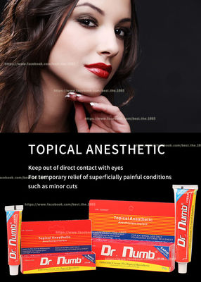 ครีมยาชา Dr Numb ครีมทาผิวหนังที่มีส่วนผสมของยาชา Lidocaine สำหรับสักปาก คิ้ว