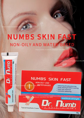 30g Numb Anesthetic Cream / Dr Numb Tattoo Numbing Cream เอฟเฟกต์ยาวนาน 3 ชั่วโมง